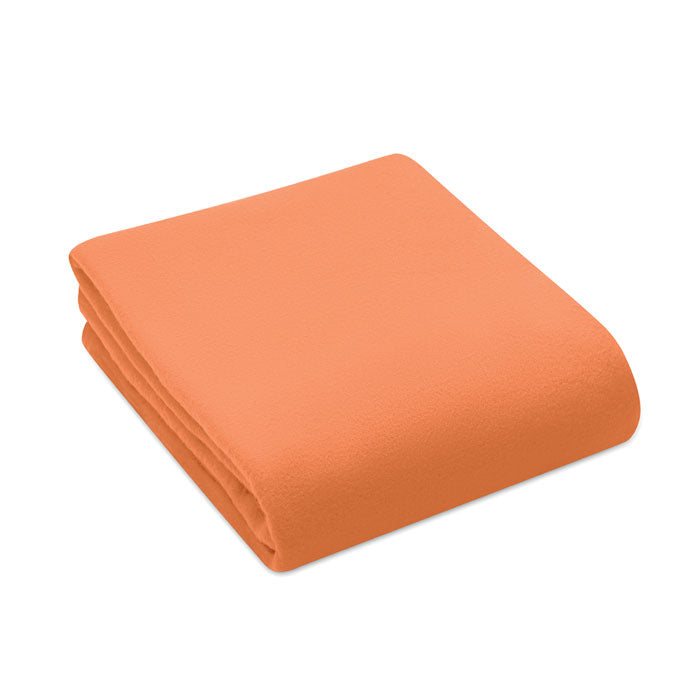 Branded RPET Fleece Travel Blanket with Pouch without branding