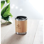 Branded bamboo case tumbler, printed