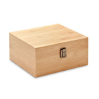 Branded Whisky Glass Set in Bamboo Box without branding