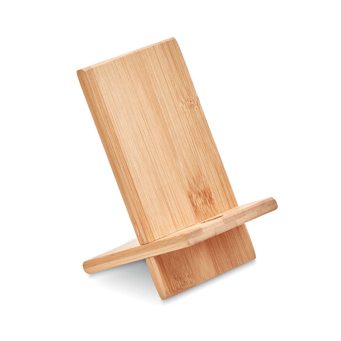 Branded 2 Part Bamboo Phone Stand