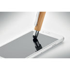 Branded Bamboo Stylus Ball Pen with Chrome Fittings without branding