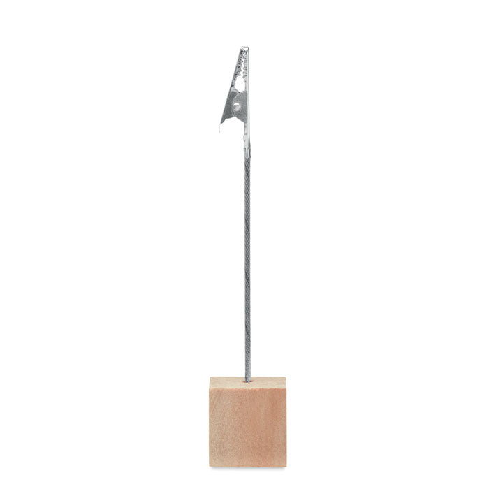 Branded Pine Photo and Memo Clip Holder without branding