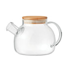 Branded Borosilicate Glass Teapot 850ml with Bamboo Lid