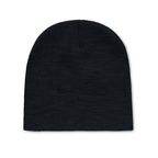 Branded RPET Knitted Beanie in Black