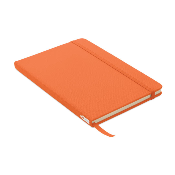 Branded A5 RPET Hard Cover Notebook in Orange