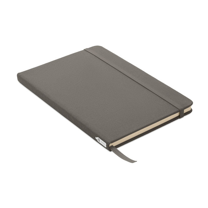 Branded A5 RPET Hard Cover Notebook in Grey