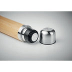 Branded Vacuum Flask with Bamboo Cover - 400ml without branding