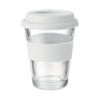 Branded Glass Tumbler with Silicone Lid without branding