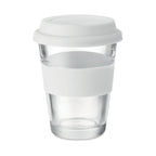 Branded Glass Tumbler with Silicone Lid without branding