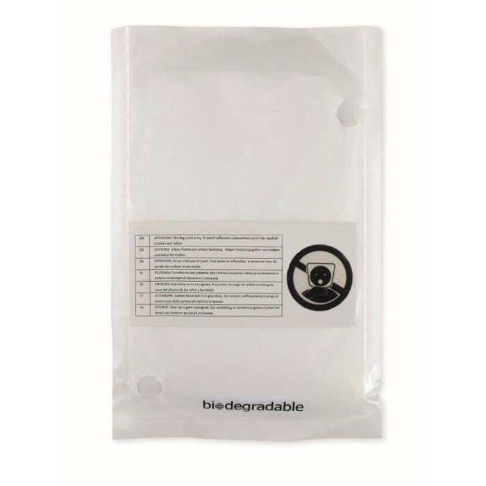 Branded Biodegradable Poncho and Bag without branding