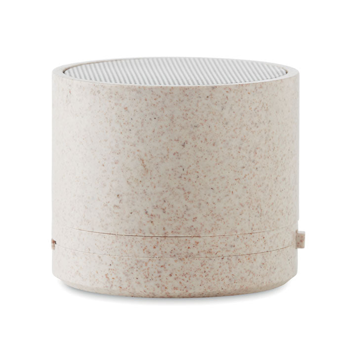 Branded Wheat Straw Wireless Speaker without branding