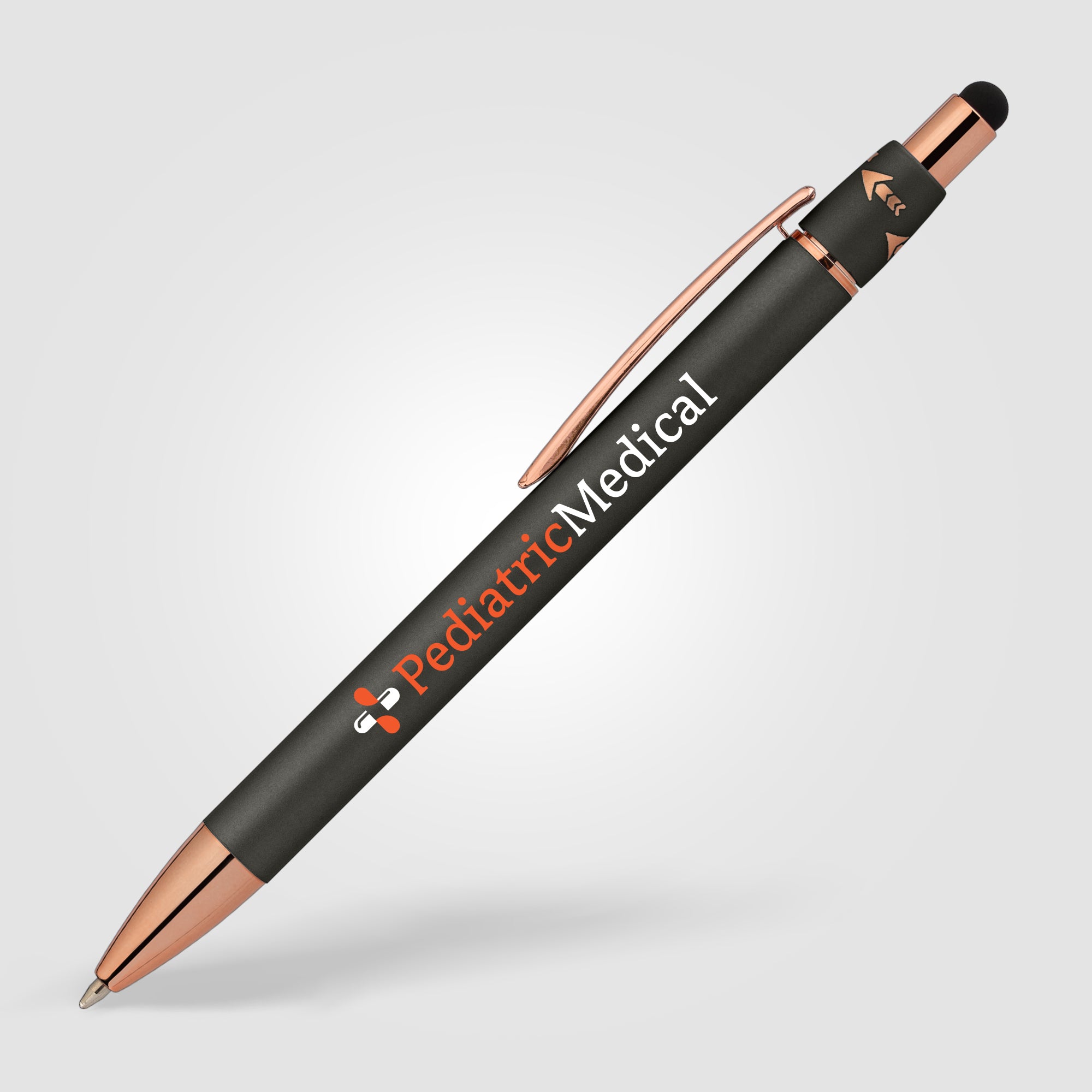 Branded Metal Fidget Pen with Stylus