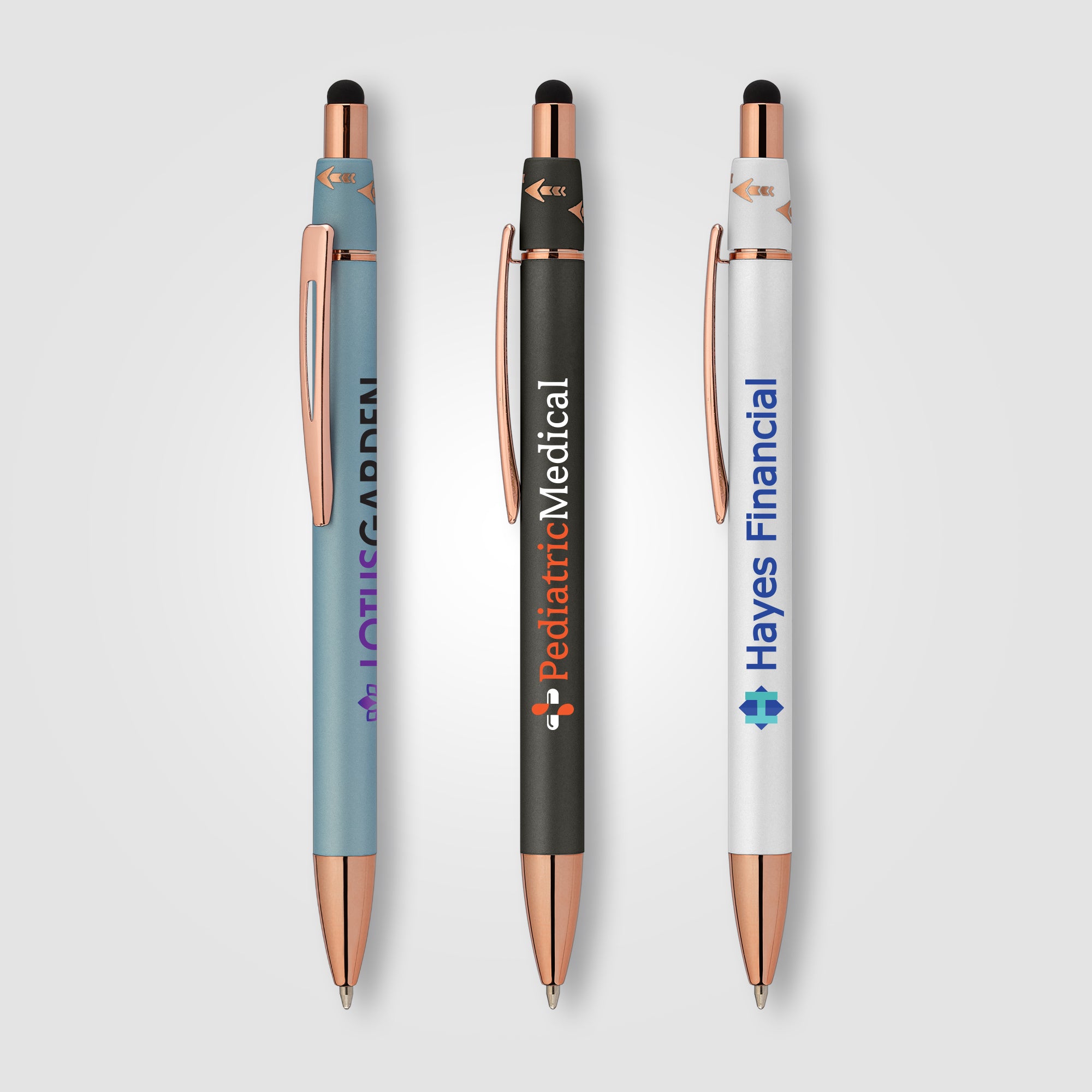 Branded Metal Fidget Pen with Stylus