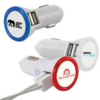 Branded Dual Port Led USB Car Charger