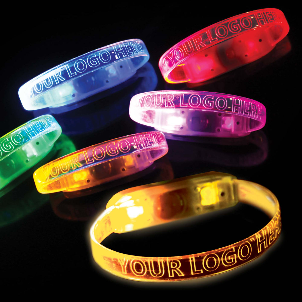 Branded Multi Mode Led Flashing Wristband