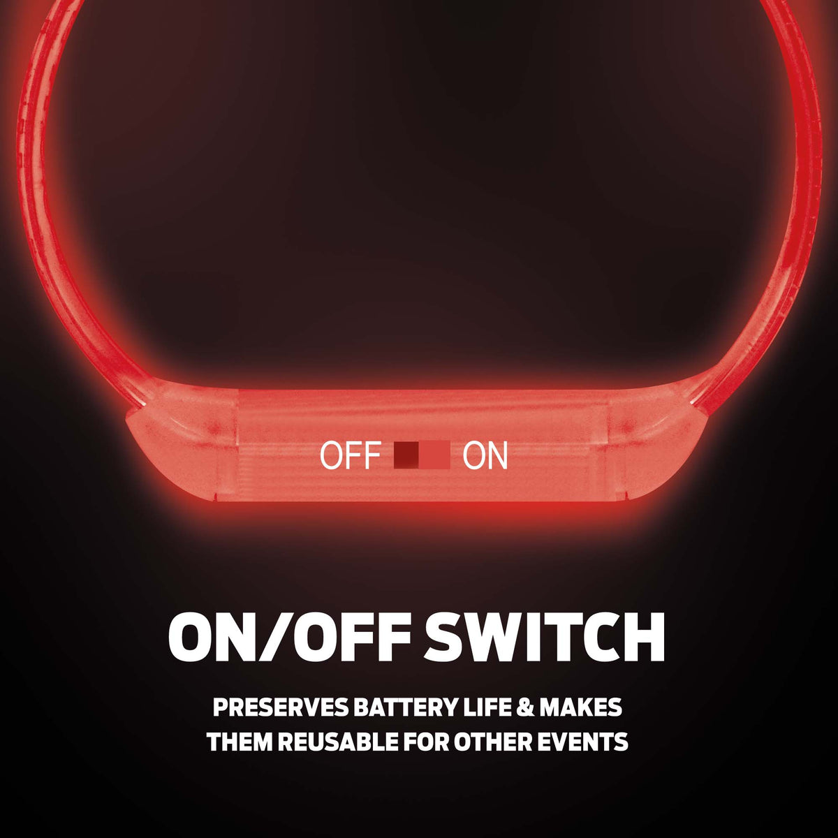 Branded Reactive Led Flashing Wristband