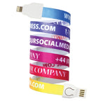 Branded Fabric 2in-1 USB Lanyard Cable