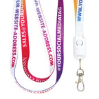 Branded Fabric 2in-1 USB Lanyard Cable