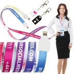 Branded Fabric 2in-1 USB Lanyard Cable