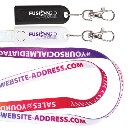 Branded 3-in-1 USB Lanyard Charging Cables