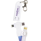 Branded 3-in-1 USB Keyring Charging Cables