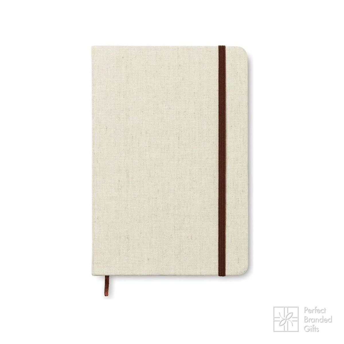 Branded A5 Canvas Hard Cover Notebook
