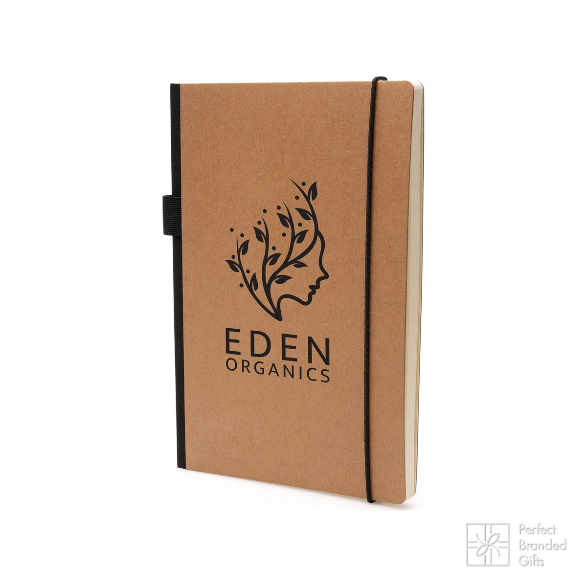 Branded A5 Card Notebook with RPET Spine and Pocket