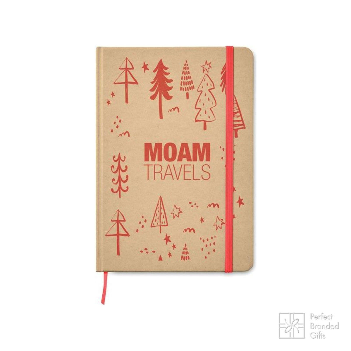 Branded A5 Recycled Carton Hard Cover Notebook