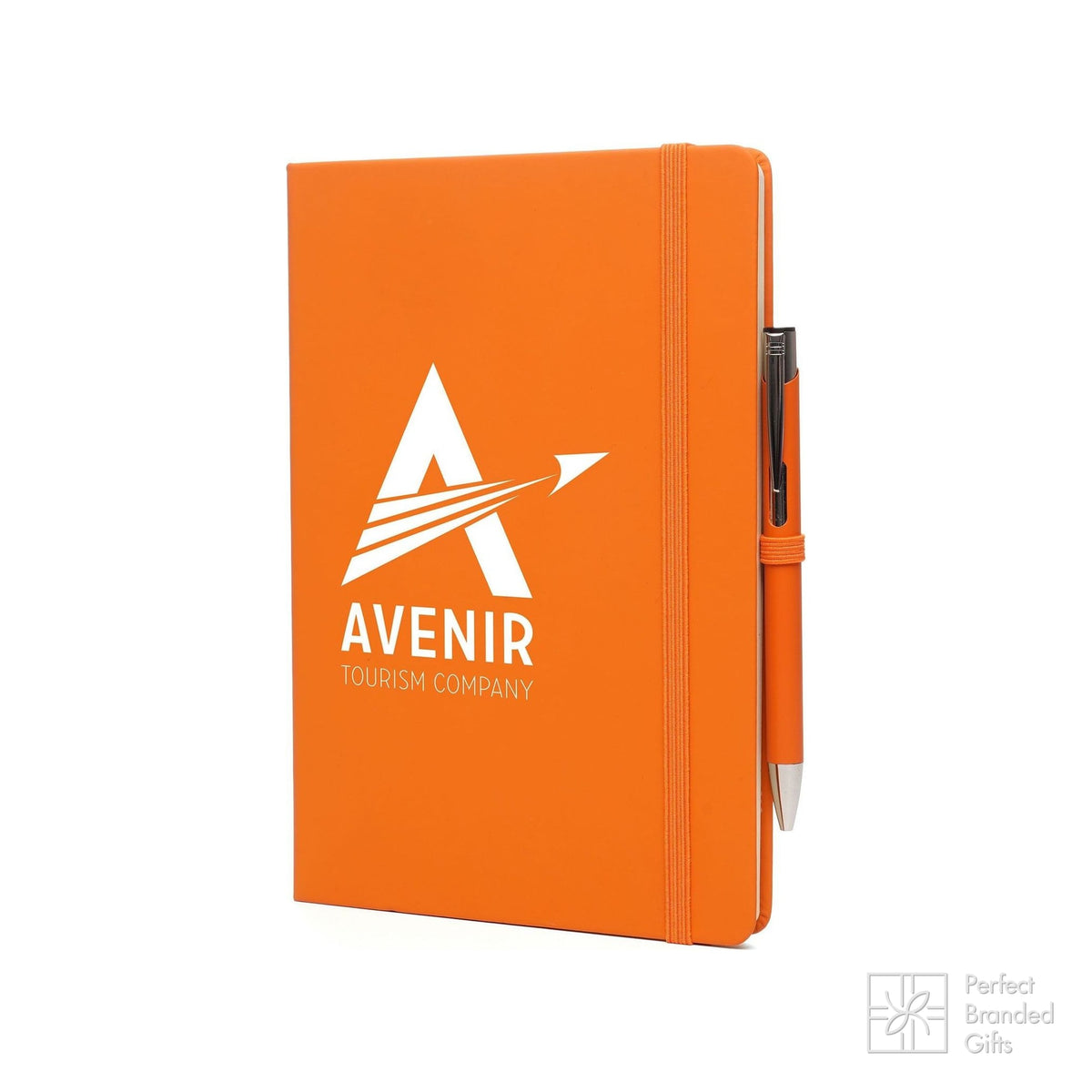 Branded A5 Recycled Notebook and Matching Pen Set