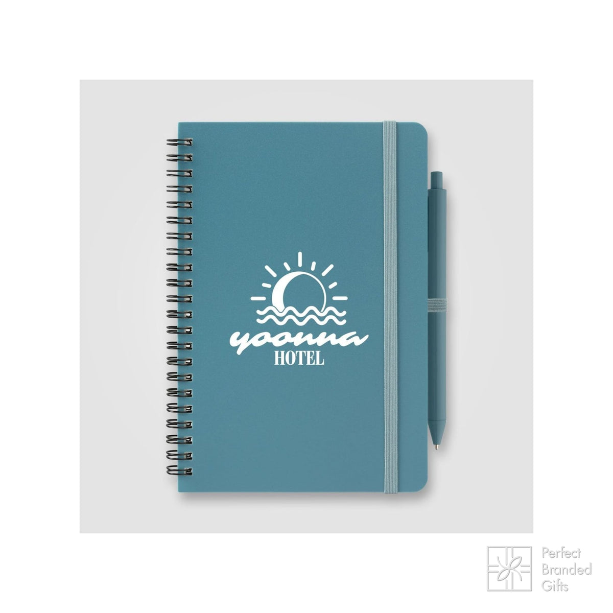 Branded A5 Repreve Recycled Spiral Notebook with Pen