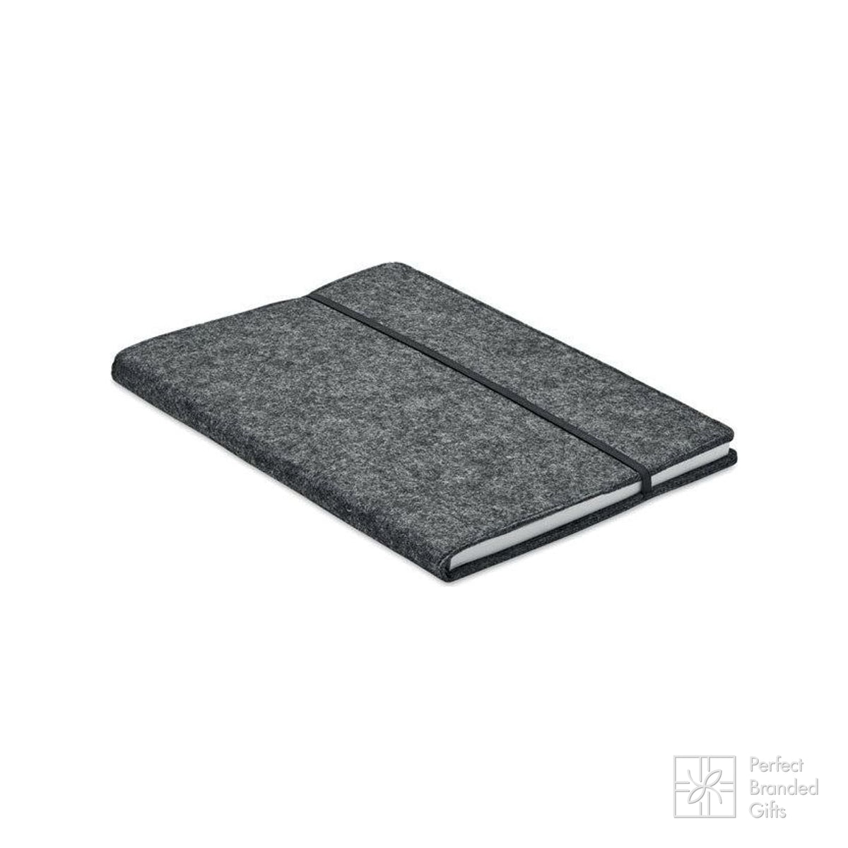 Branded A5 RPET Felt Cover Notebook