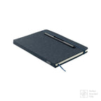Branded A5 RPET Notebook with Phone Holder and 2-in-1 Pen