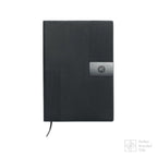 Branded A5 Soft PU Notebook with Metal Detail
