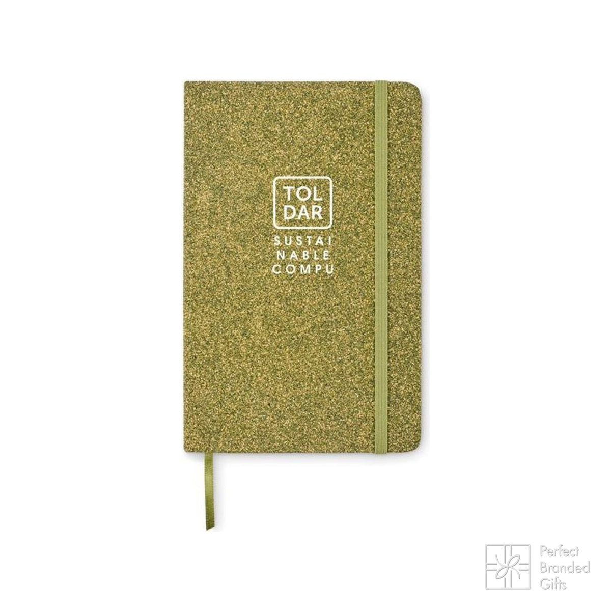 Branded A5 Tea Ground and Cork Notebook