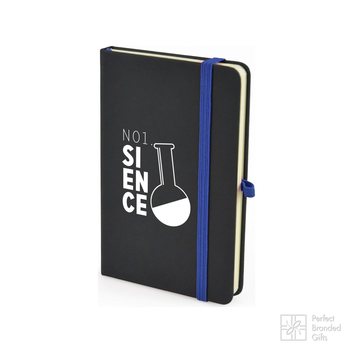 Branded A6 Black PU Notebook and Matching Pen Set
