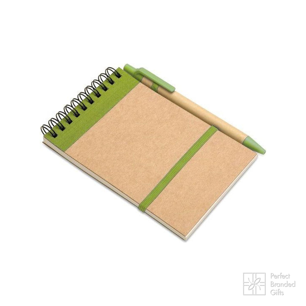 Branded A6 Recycled Paper Notebook with Pen
