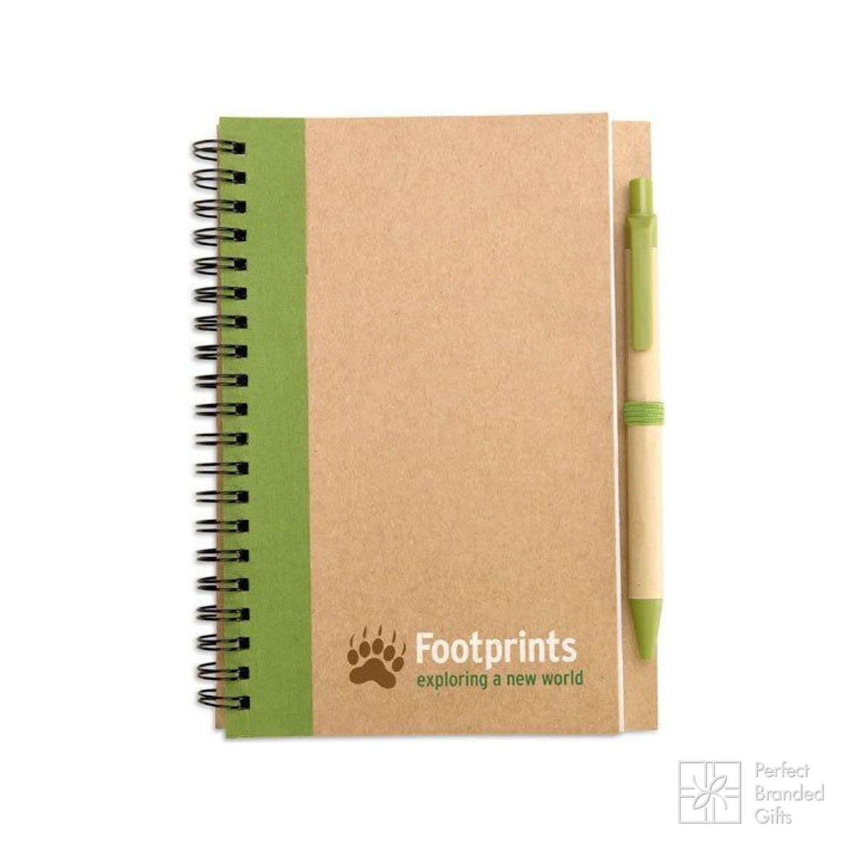 Branded B6 Recycled Paper Notebook with Pen
