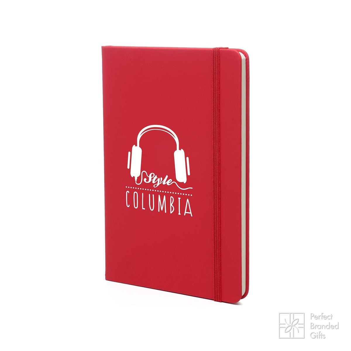 Branded Classic Lined Notebook with Elastic Closure