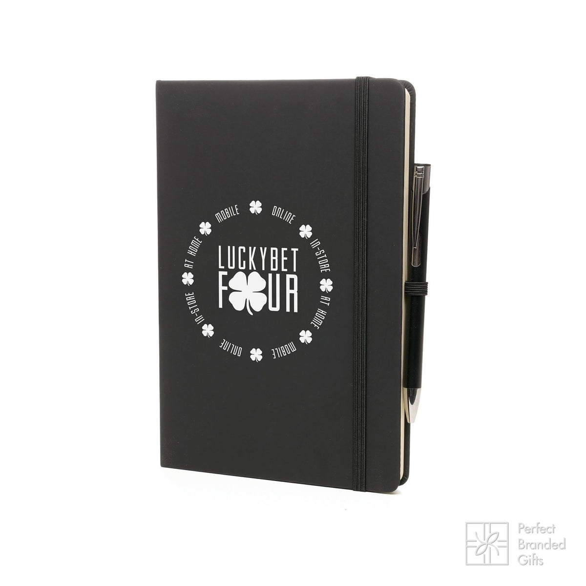 Branded Graph Page Notebook and Matching Pen Duo