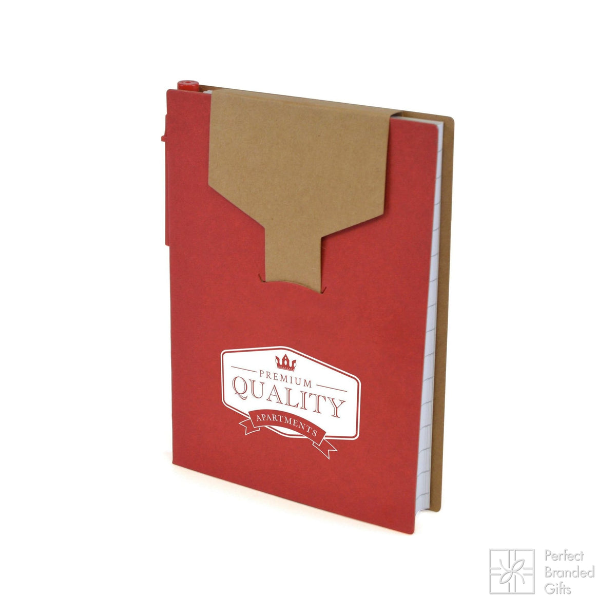 Branded Notebook with Pen and Sticky Notes