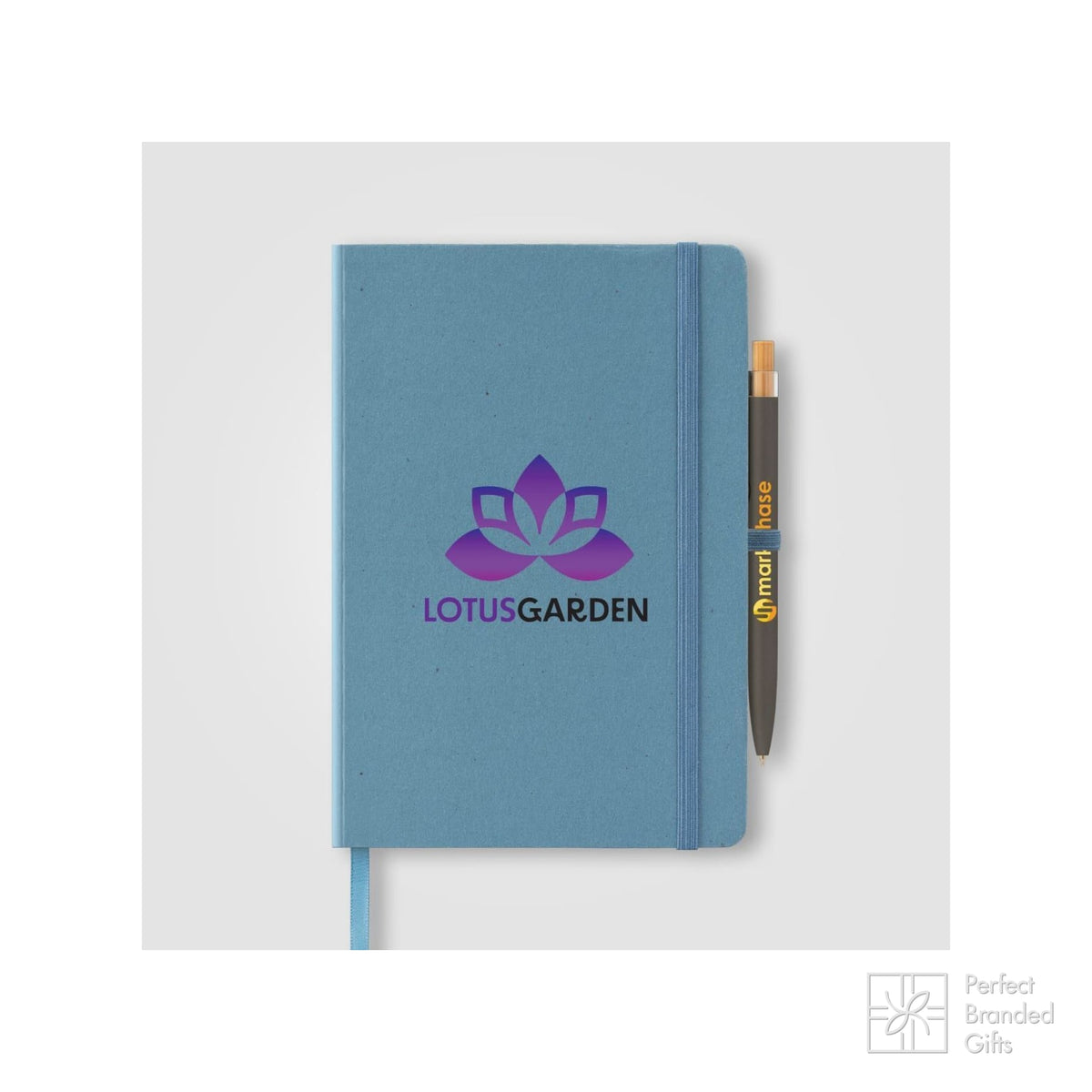 Branded Recycled Milk Carton A5 Notebook and Pen Set