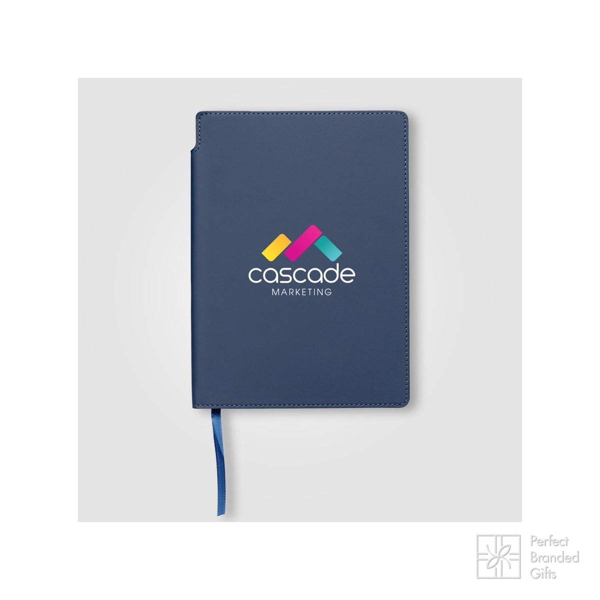 Branded Recycled PU Journal with Pen Loop