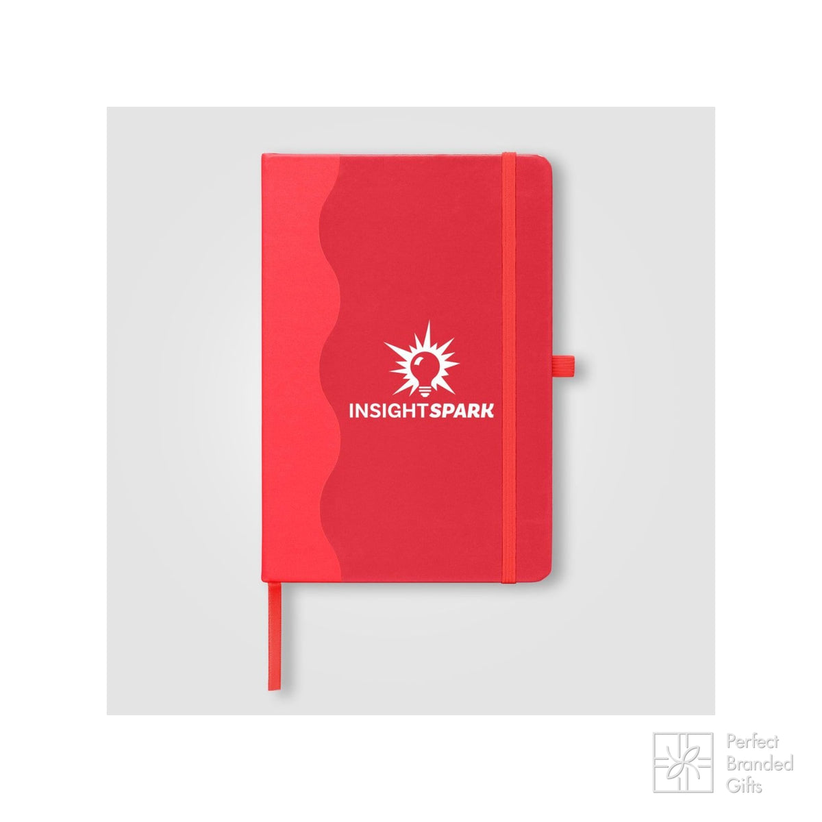 Branded Recycled PU Wave Pattern A5 Journal