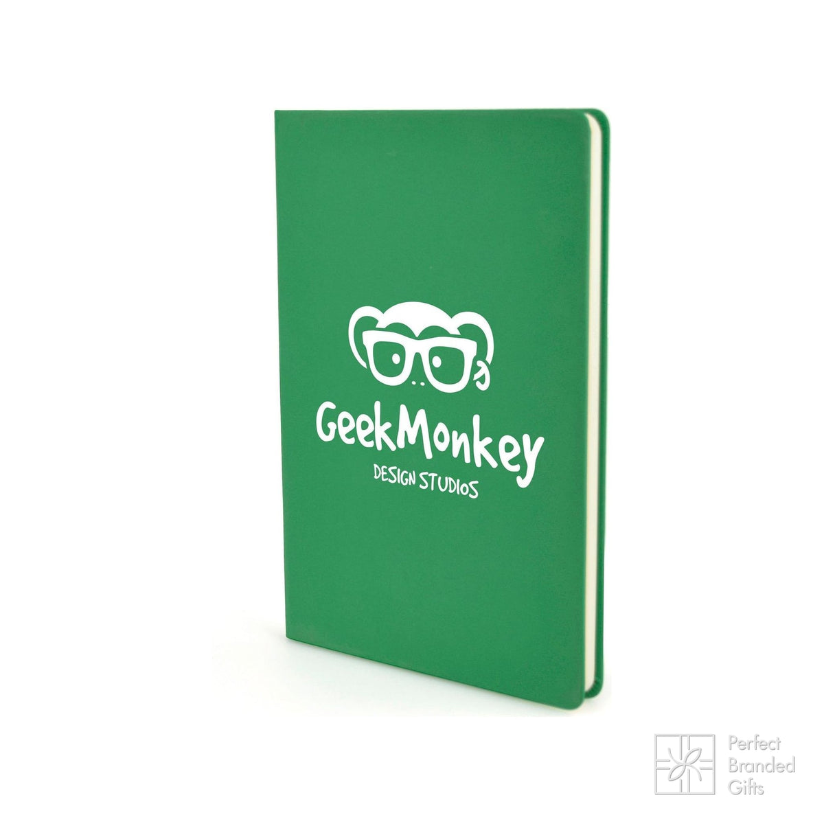 Branded Slimline PU Notebook with Cream Pages