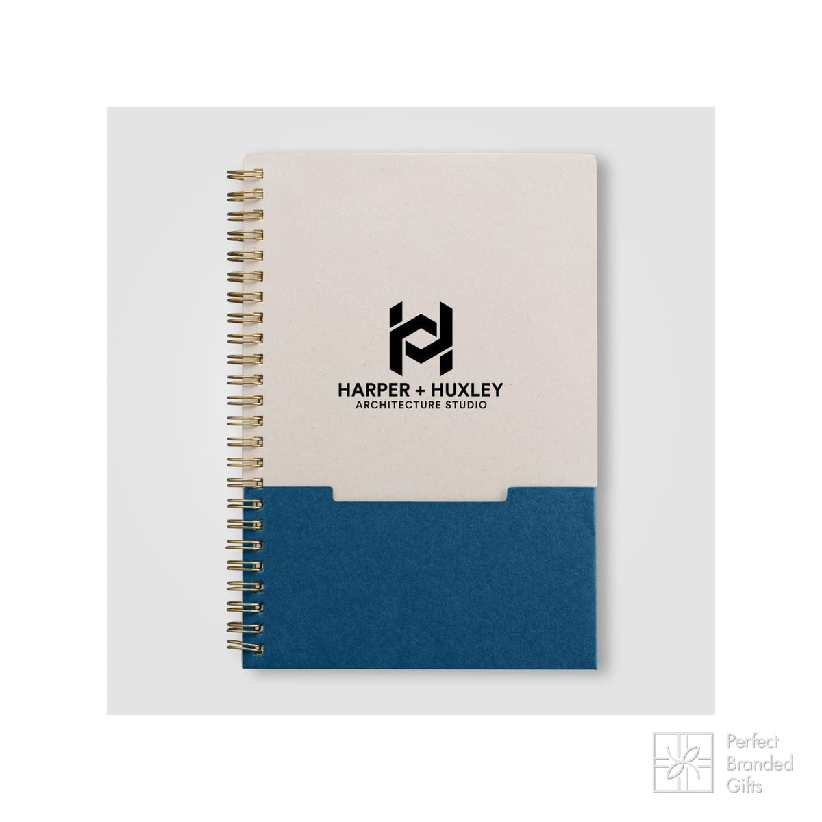 Branded Spiral Notebook with Recycled Cotton Cover