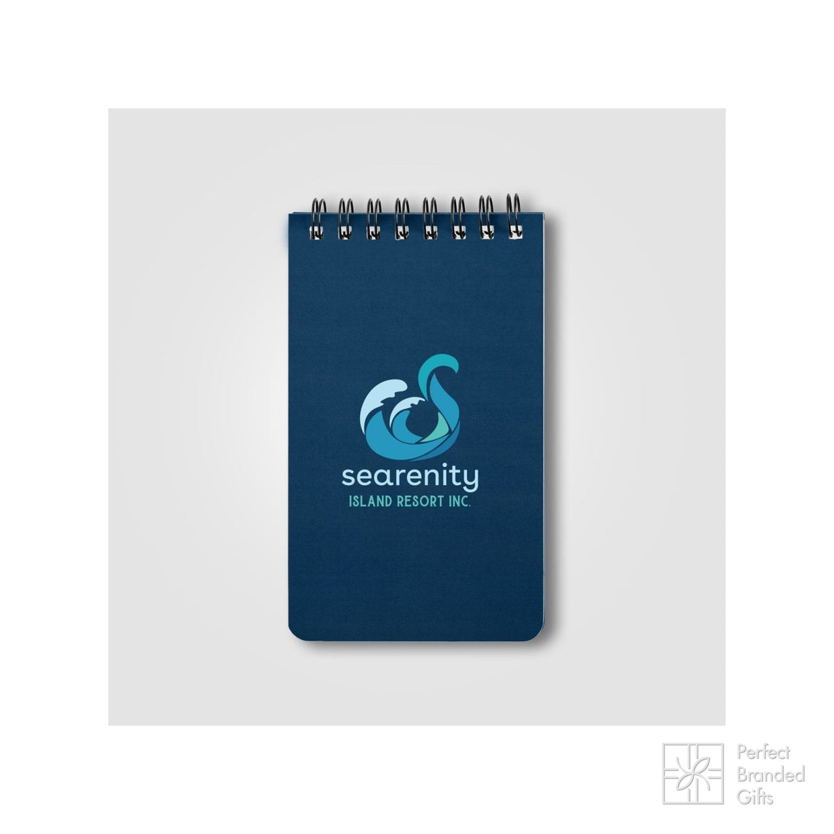 Branded Stone Paper Spiral Notepad with Ruler