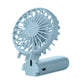 Portable fan with a USB connection on a white background
