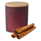 Branded Frosted Glass Bamboo Candle