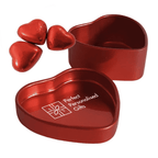 Branded Valentines Heart Chocolate Tin