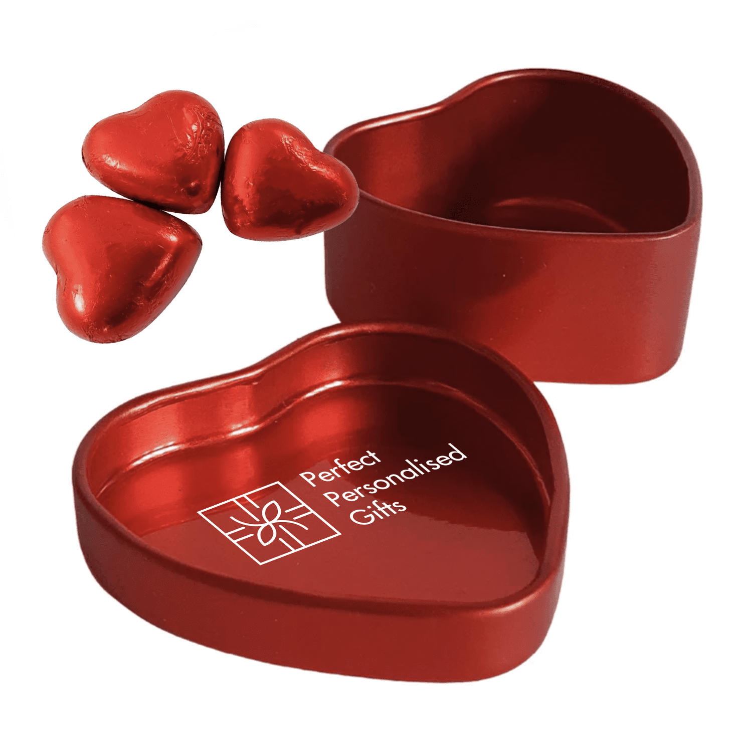 Branded Valentines Heart Chocolate Tin